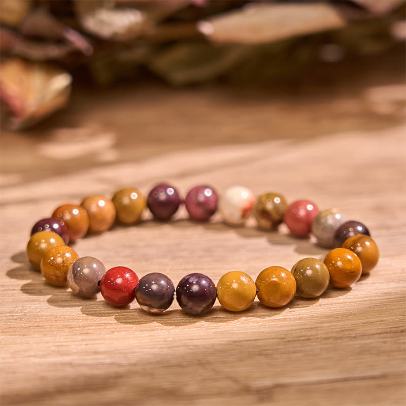 8mm Red Tiger Eye Bracelet for Creativity and Courage