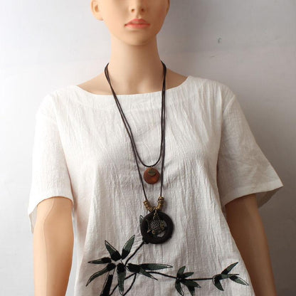 Style Fish Pendant Necklace
