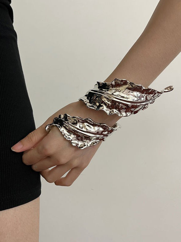 Geometric Pleated Shiny Color Bracelet Accessories
