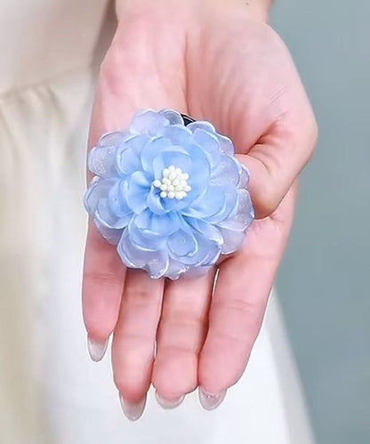 Original Design Blue Organza Hairpin