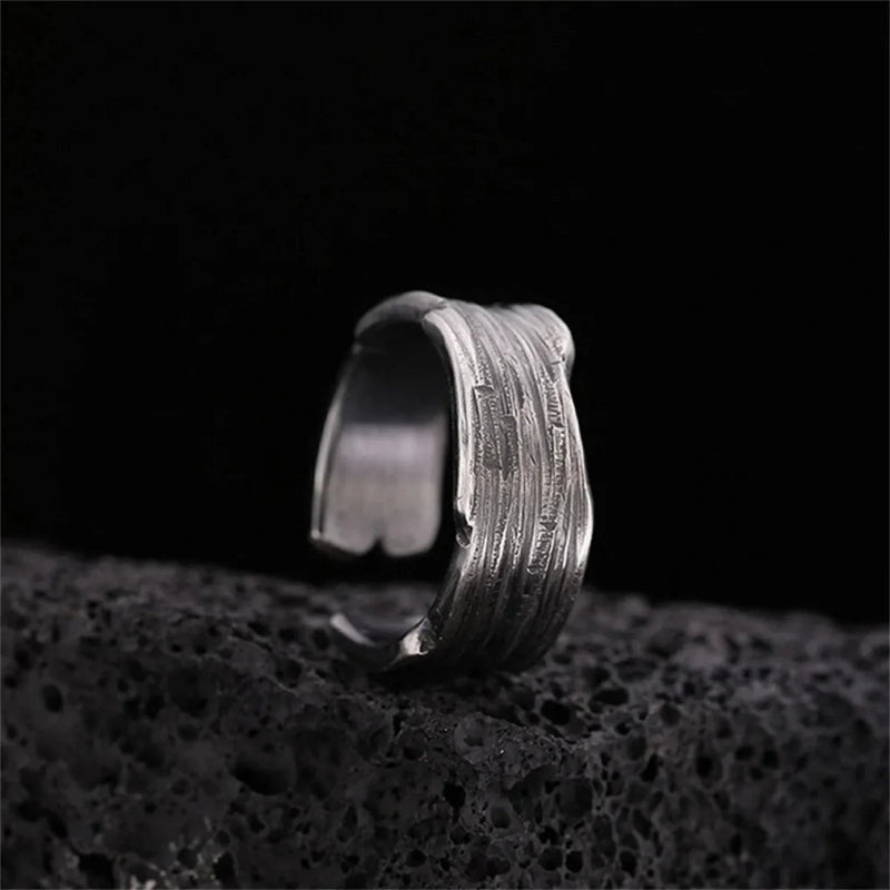 Stylish Silver Simple Gothic Ring