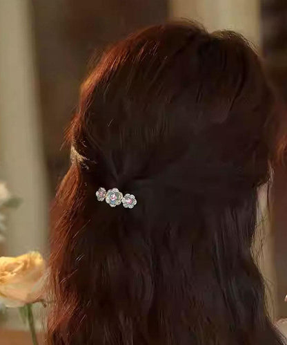 Light Purple Alloy Zircon Hairpin