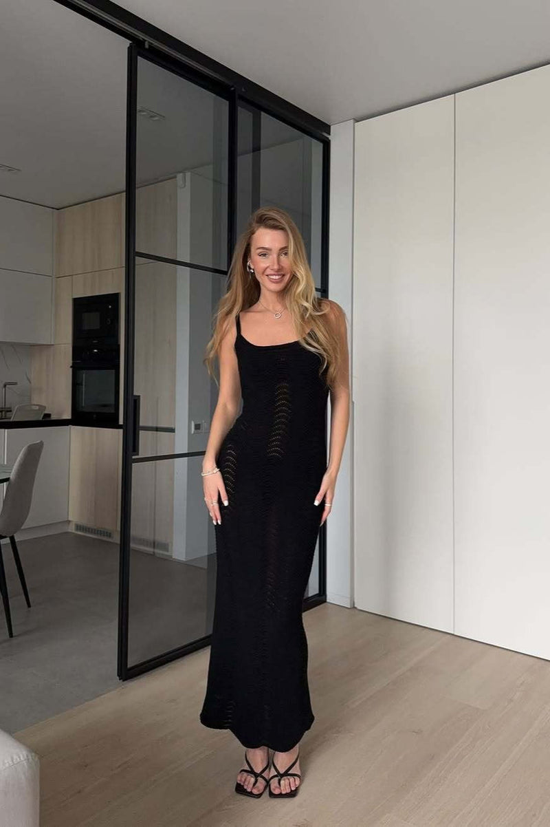Tie Waist Cami Maxi Dress