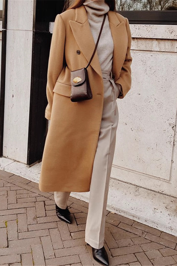 Double Breasted Slim Coat