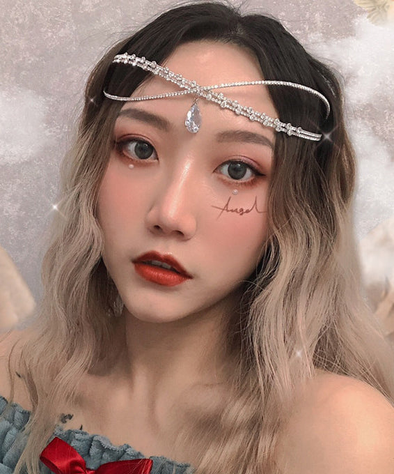 Silvery Sparkling Zircon Choker