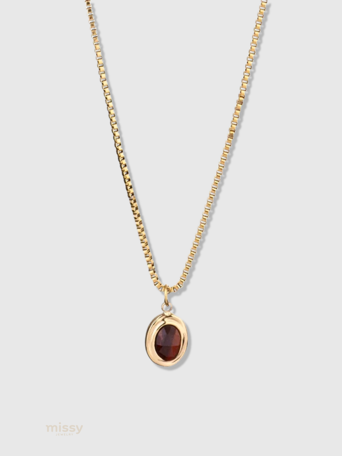 Rue Natural Stone Pendant Necklace