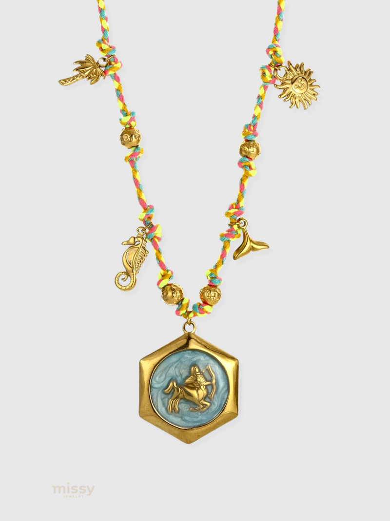 Cesia Zodiac Sign Charm Necklace