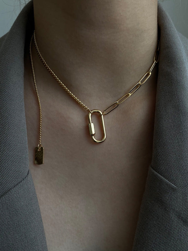 Color Geometry Necklace Accessories