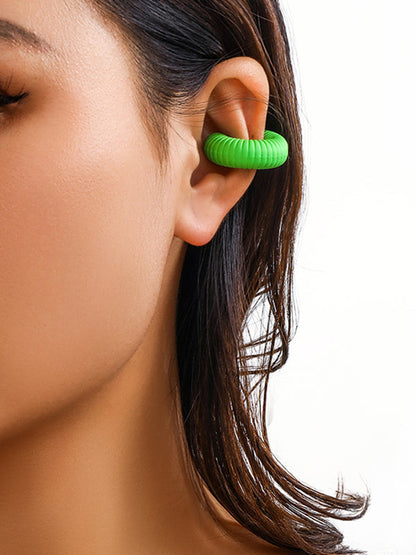 Geometric Color Ear Clip