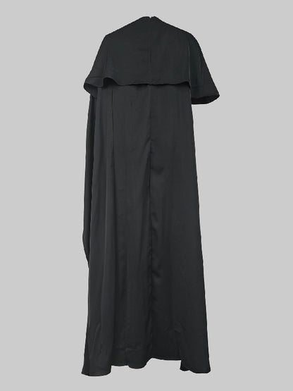 Loose Asymmetric Color Maxi Dresses