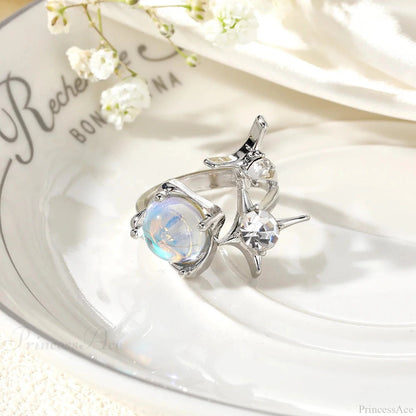 Dark Animal Butterfly Zircon Star Ring