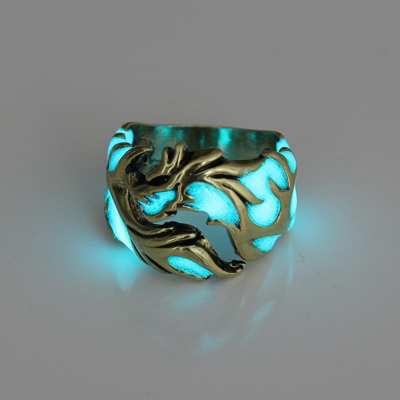 Luminous Dragon Rings - Resizable