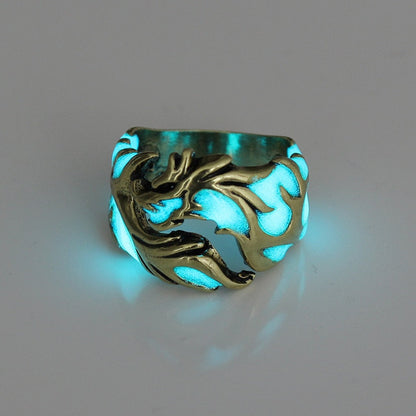 Luminous Dragon Rings - Resizable