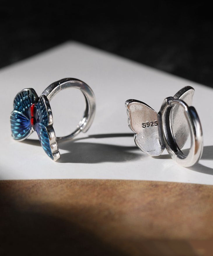 Dream Butterfly Jewelry Style Enamel Colorful Ear Buckle