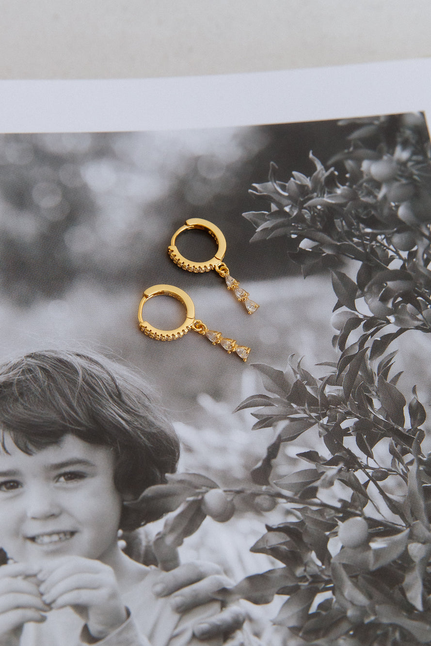 18k Gold Plated Fall Into Me Earrings