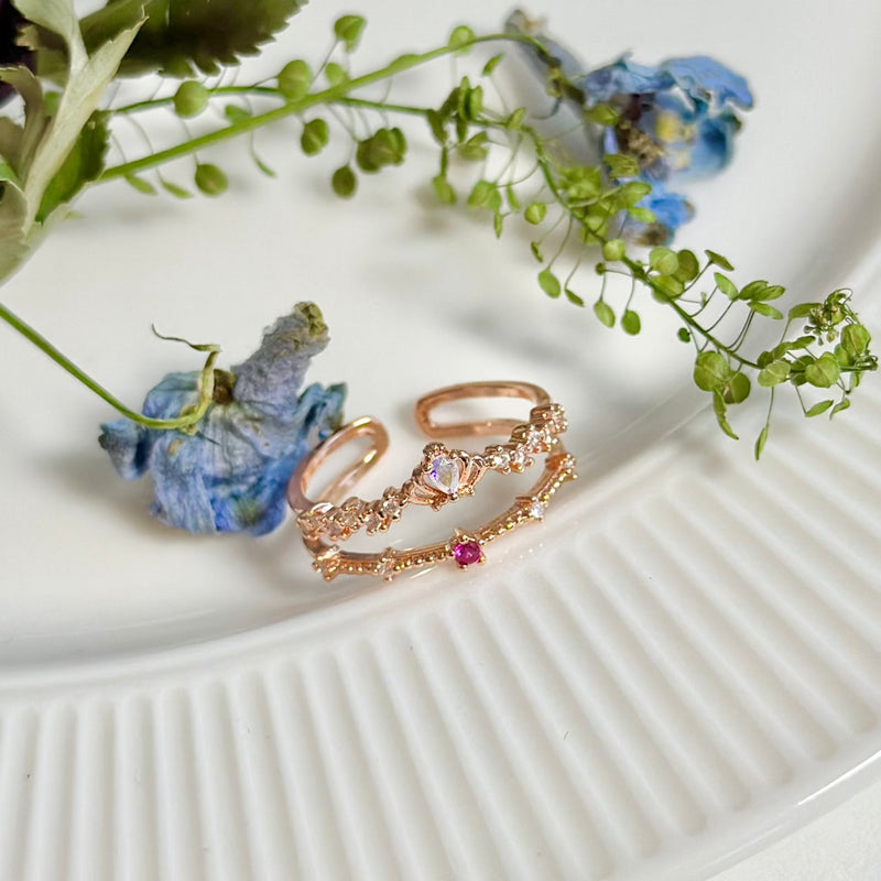 [] Valentina Tiara Ring in Rose Gold