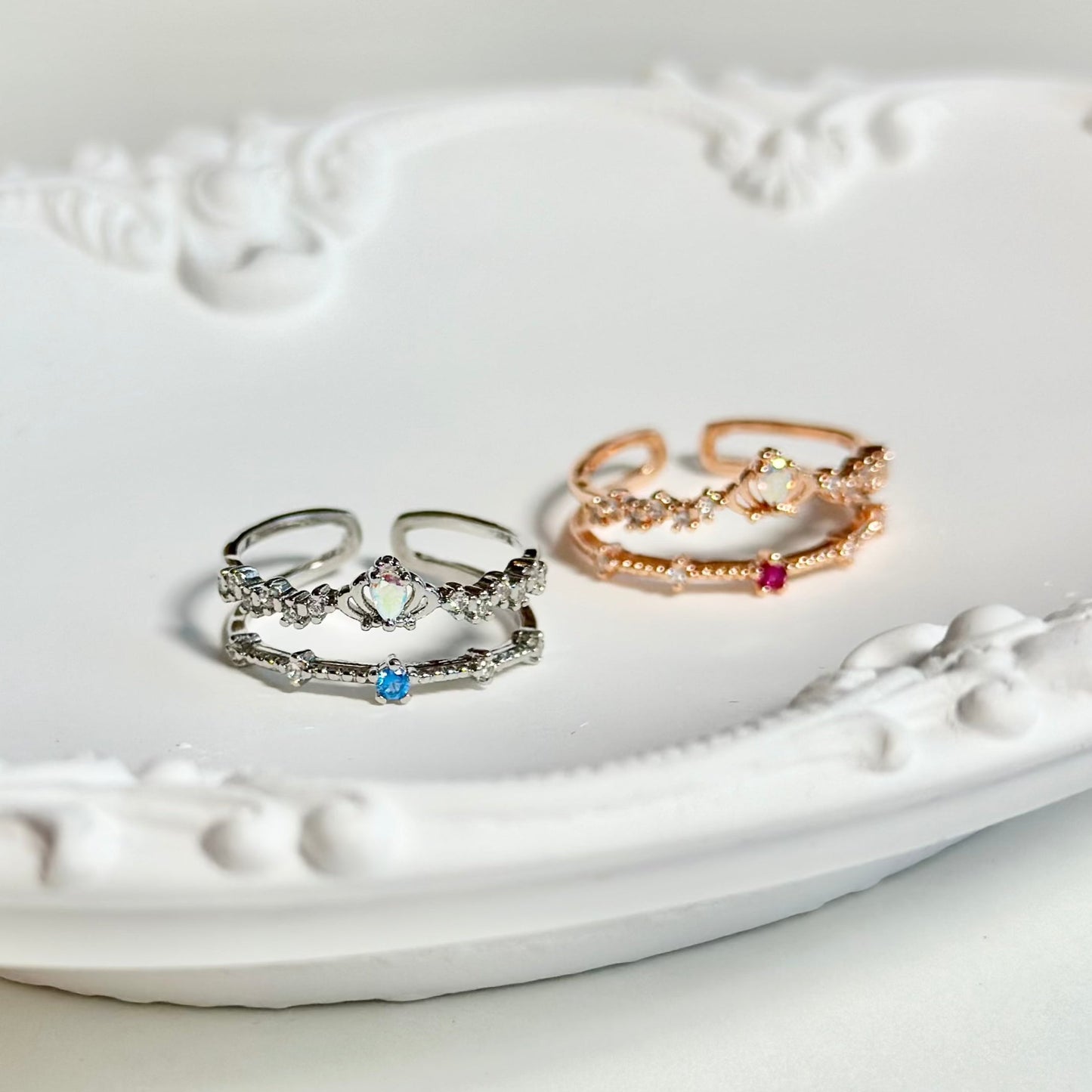 [] Valentina Tiara Ring in Rose Gold