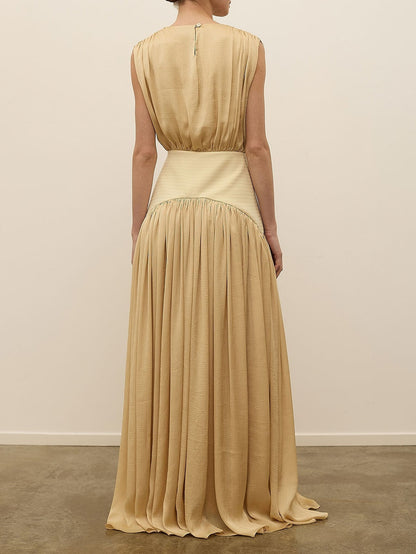 Grace Maxi Dress in Beige