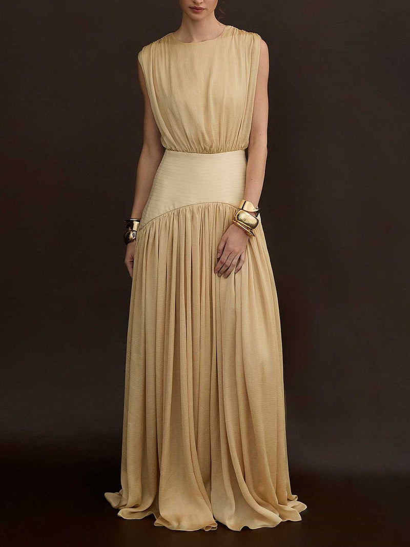 Grace Maxi Dress in Beige