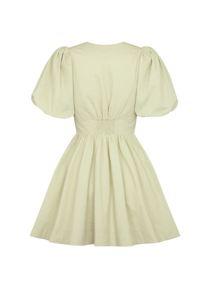 Bow Cutout Lace-up Mini Dress