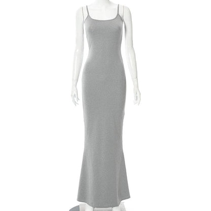 Adogirl Spahgetti Strap Maxi Dress