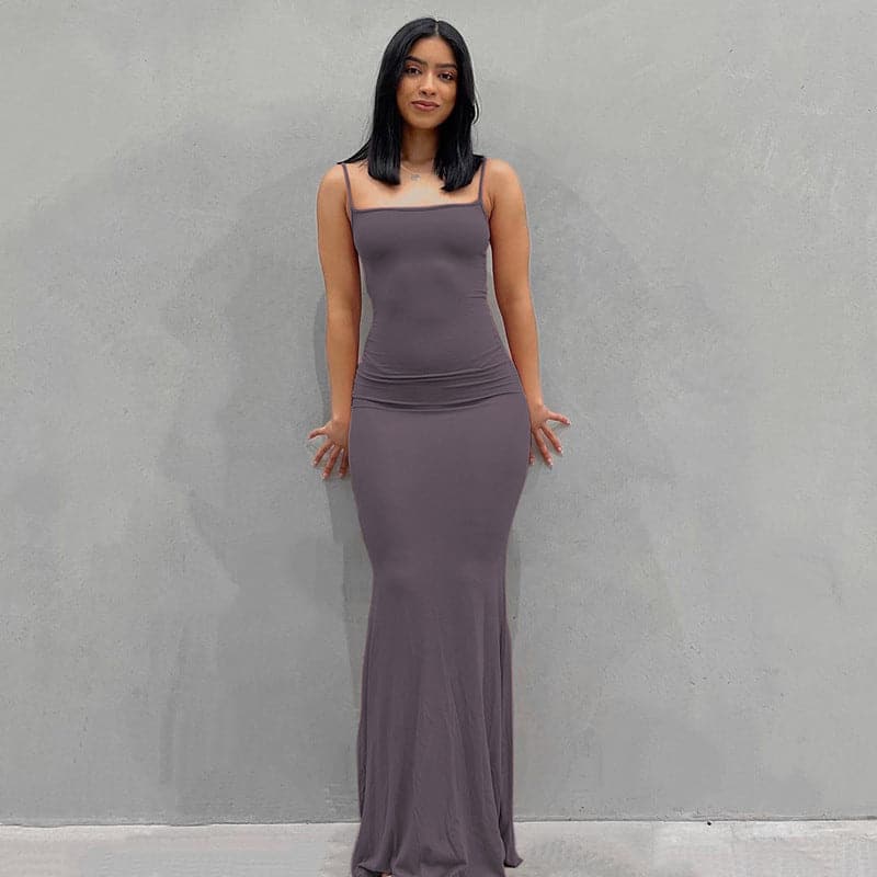 Adogirl Spahgetti Strap Maxi Dress