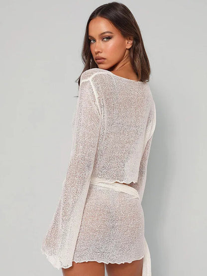 Mesh Two-piece Party Mini Dress