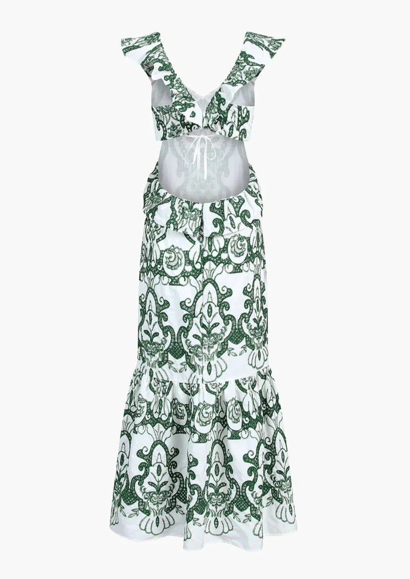 Haven | Ruffled Maxi Dress