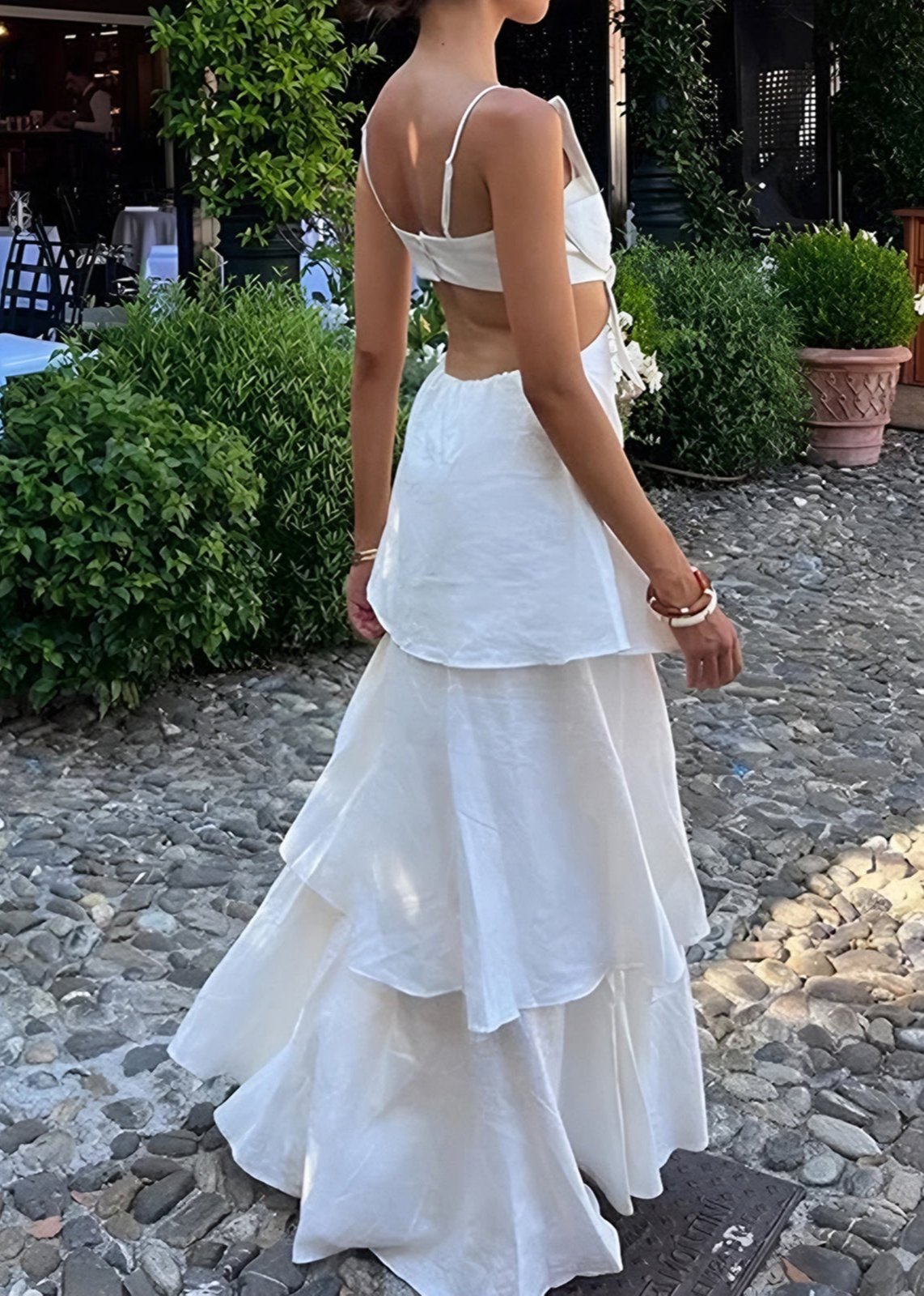 Cutout Backless Long Dress