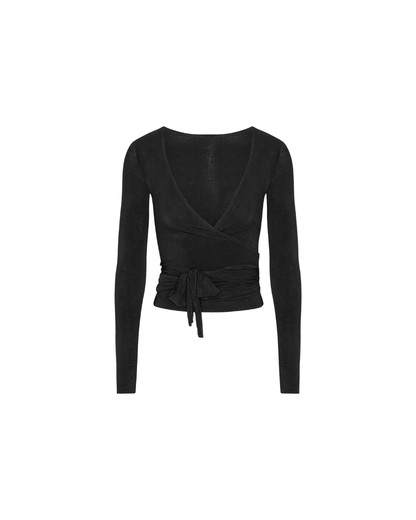 Wrap Blouse - Black
