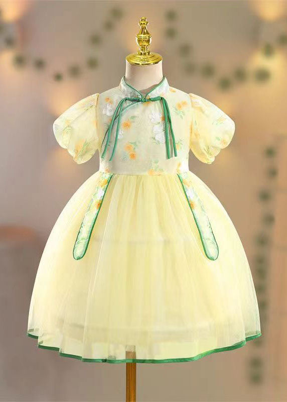 Pink Stand Collar Embroideried Tulle Holiday Tulle Maxi Dress Summer Mn026