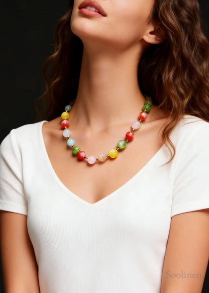 Rainbow Crystal Princess Necklace