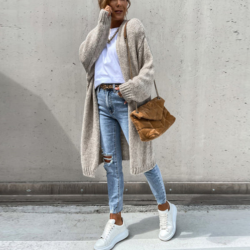 Lauren | ’s Relaxed Fit Long Open Front Cardigan