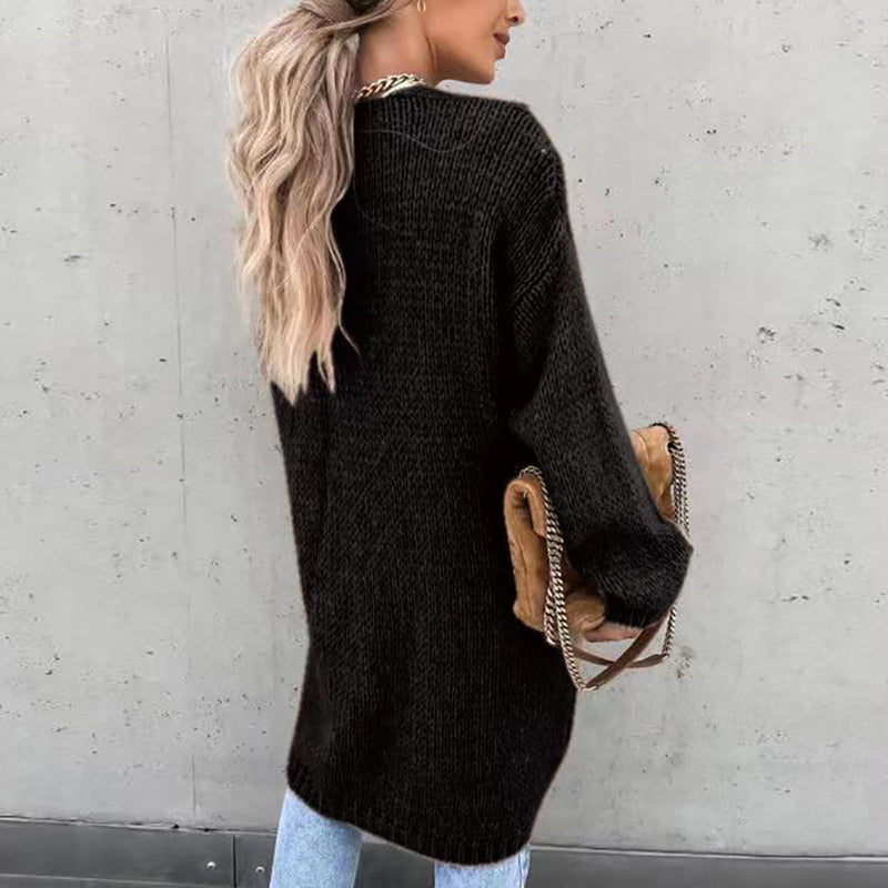 Lauren | ’s Relaxed Fit Long Open Front Cardigan