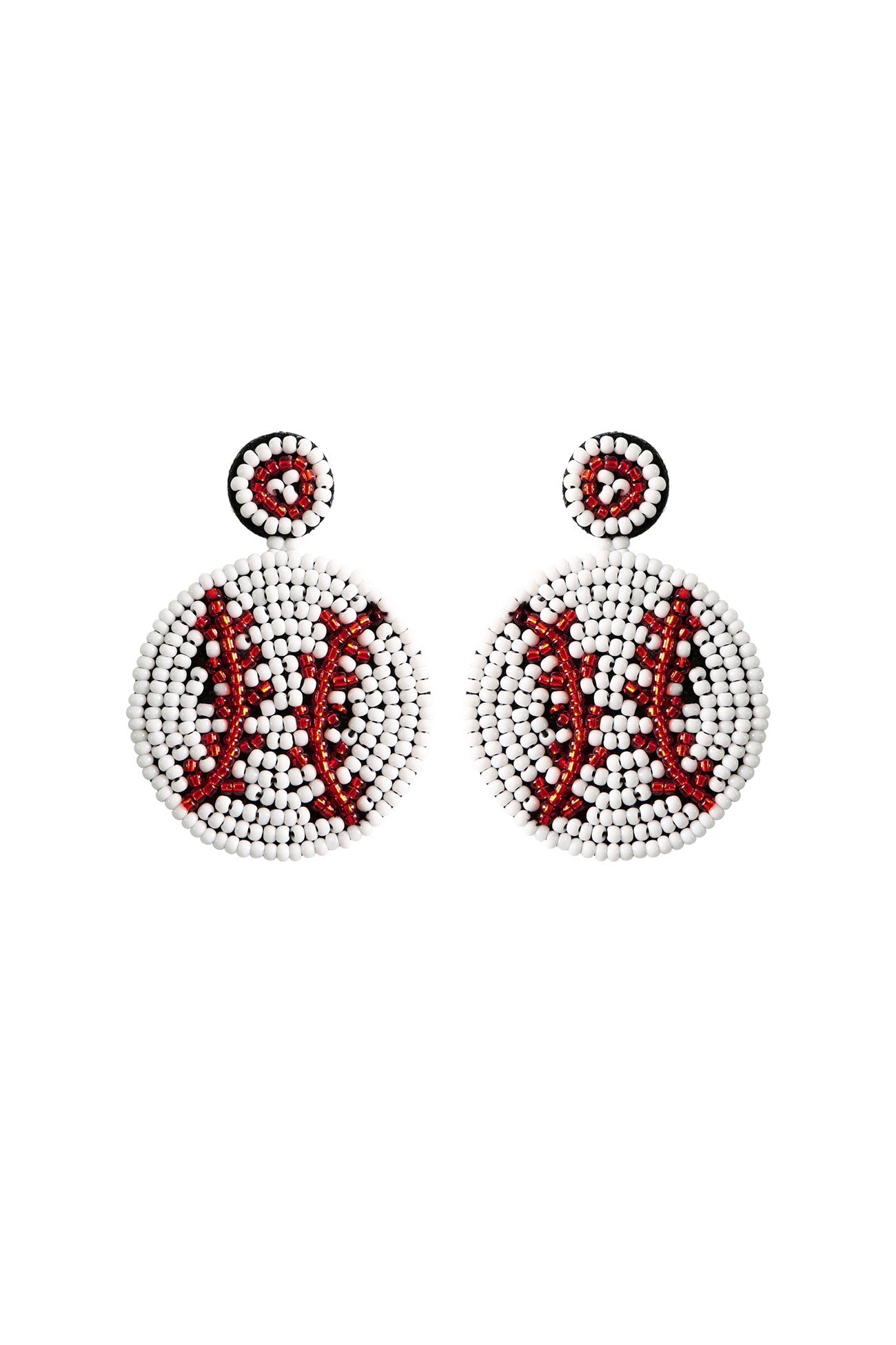 Bohemia Baseball Beaded Earrings