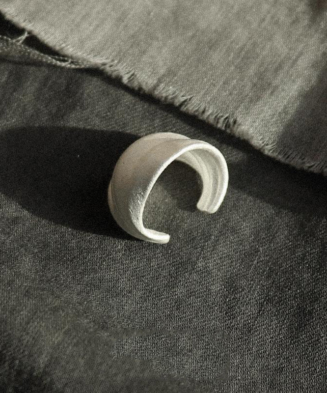 White Sterling Silver Hoop Earrings