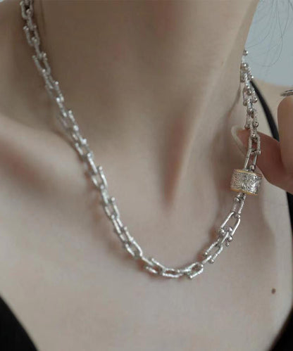 Silk Sterling Silver Chain Pendant Necklace Gh1030