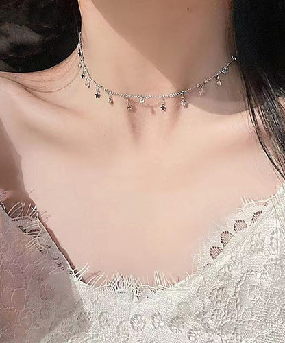 Silk Zircon Star Princess Necklace