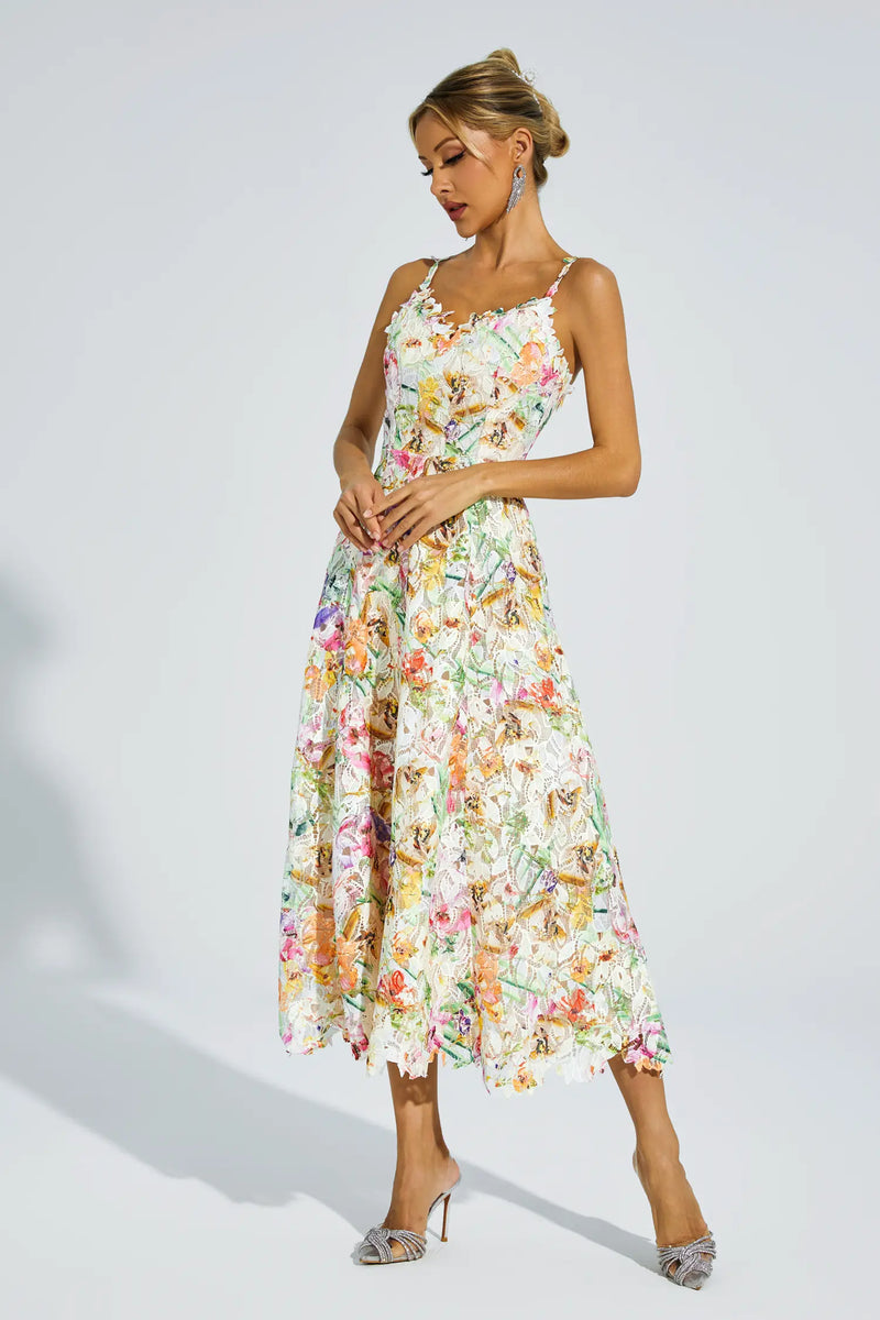 Boswell Embroider Midi Dress