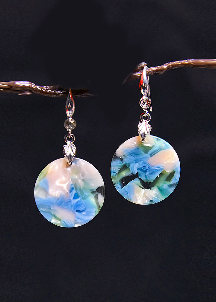 Boutique Original Design Print Acrylic Drop Earrings New Style