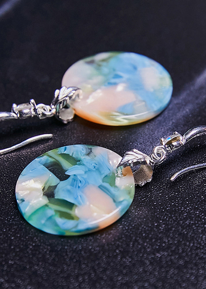 Boutique Original Design Print Acrylic Drop Earrings New Style