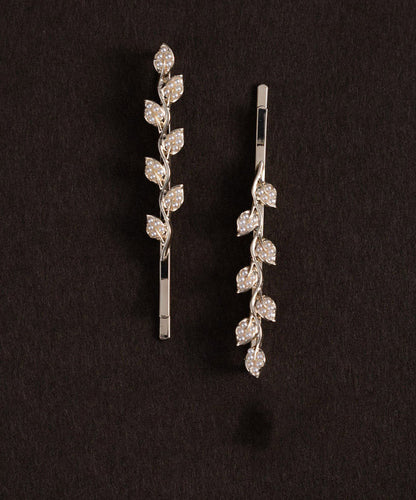 Brief Champagne Alloy Pearl a Pair Hairpin