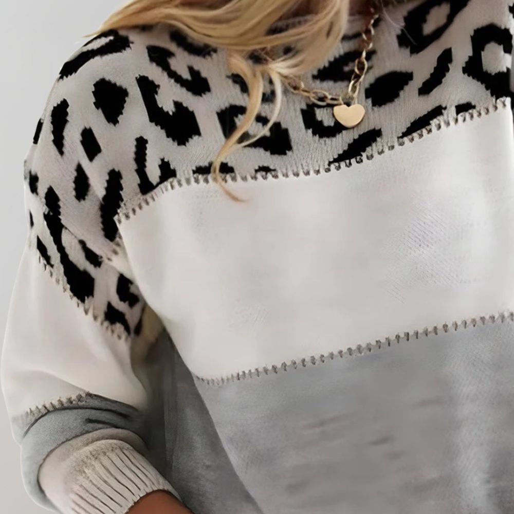 Karmi - Leopard Look Lounge Sweater