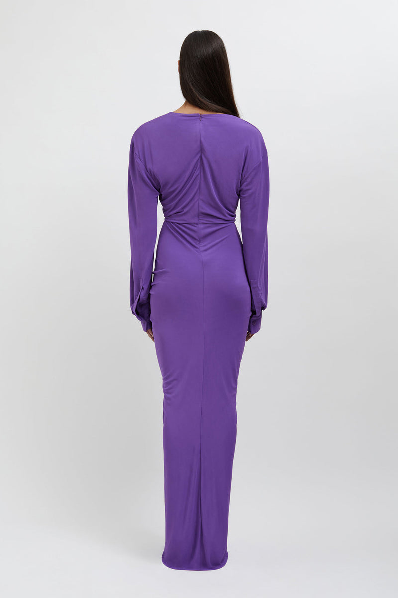 Donna Cut Out Drape Maxi Dress