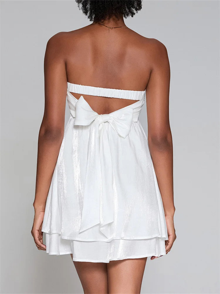 Strapless High-waist Mini Dress