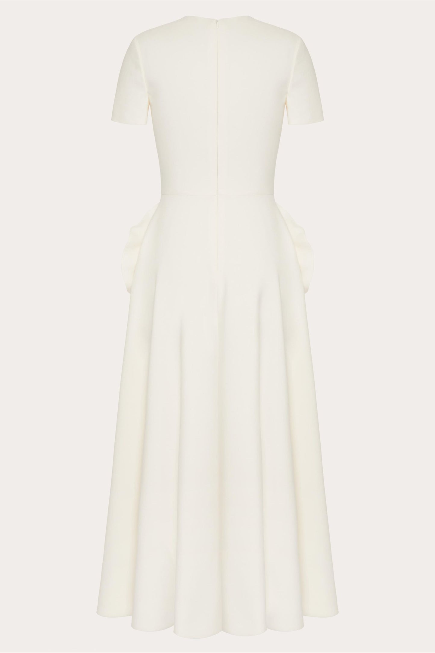 Ava Applique Short Sleeves Midi Dress