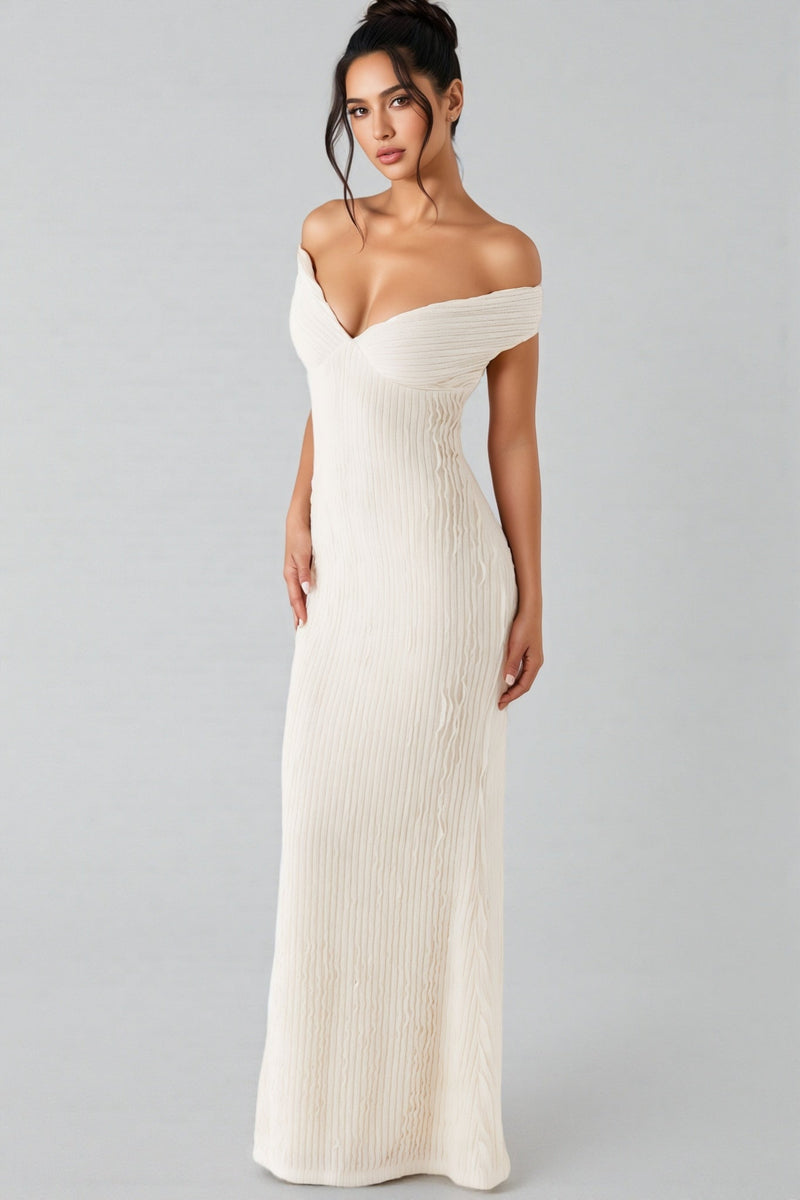 Ilthion White Strappy Backless Maxi Dress