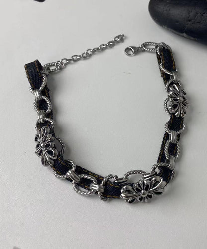 Black Stainless Steel Cross Necklace