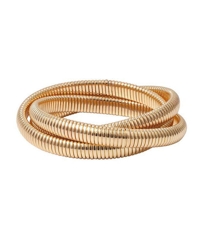 Gold 18k Gold Multi Layer Chain Bracelet