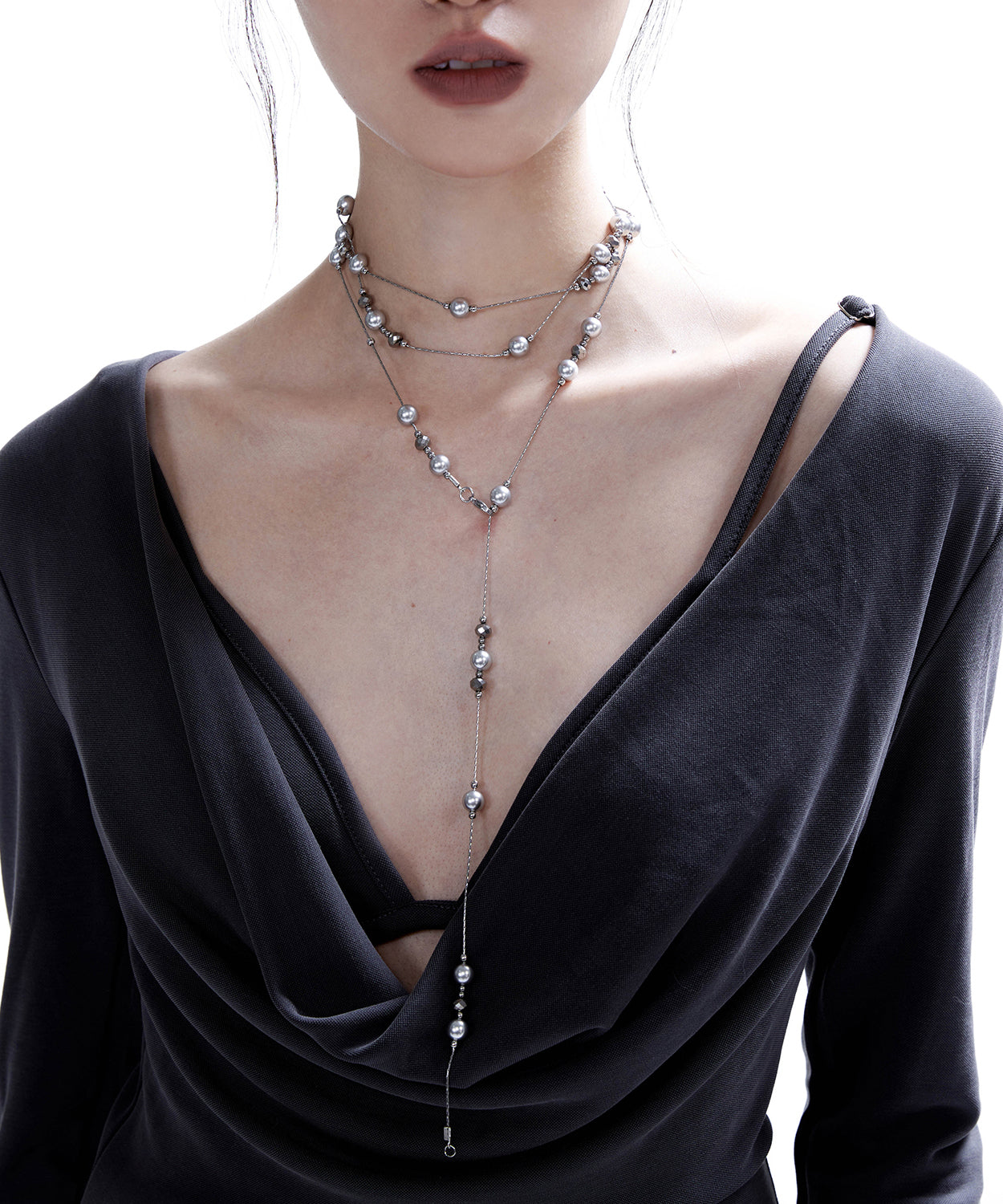 Pearl Multiple Ways to Wear Copper Necklace